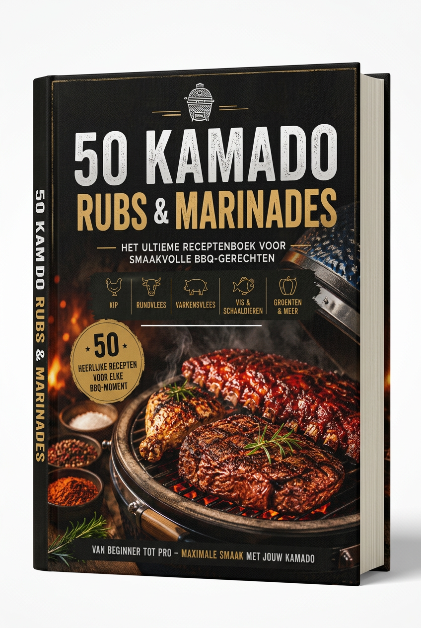 Mockup van 50 Kamado Rubs en Marinades